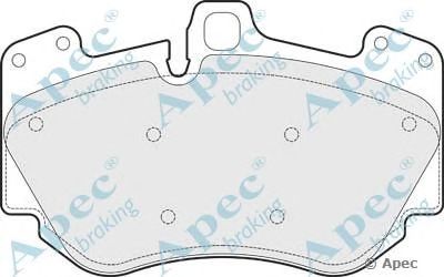 APEC BRAKING pad1647 -  Комплект тормозных колодок, дисковый тормоз